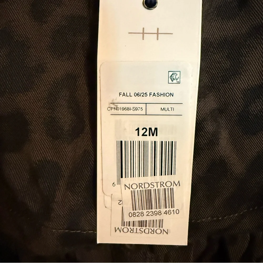 NWT Habitual Kids Brown Leopard Print Romper Toddler Girl Size 12 Mo